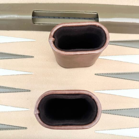 Pierre Cardin Vintage MCM Backgammon Board Game Set Monogram Print Attache Case - Picture 4 of 14